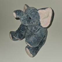 TY Pluffies Gray Pink WINKS Elephant Plush Lovey Bean Bag Stuffed Animal... - $11.83