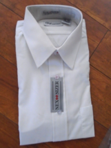 GV Men&#39;s Traditional White Dress Shirt Long Sleeves Nex Sizer Size 16-35 NWT - £23.62 GBP