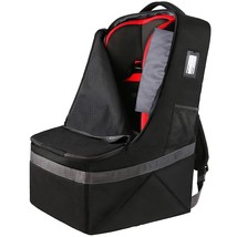 Padded Car Seat Travel Backpack Bag Durable Large Backpack for Car Seats Airport - £26.66 GBP