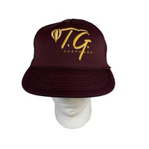 Vintage Country Music Maroon T.G Sheppard SnapBack Hat Trucker Mesh Showboat - £14.69 GBP