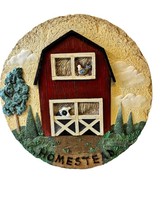 VTG 3D Plaster Chalkware Wall Plaque- Farmhouse Decor-artist Faith Rollins - $28.34