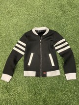 BOY LONDON Womens Full Zip Mesh Varsity Jacket Black Size XS Rare - £50.79 GBP