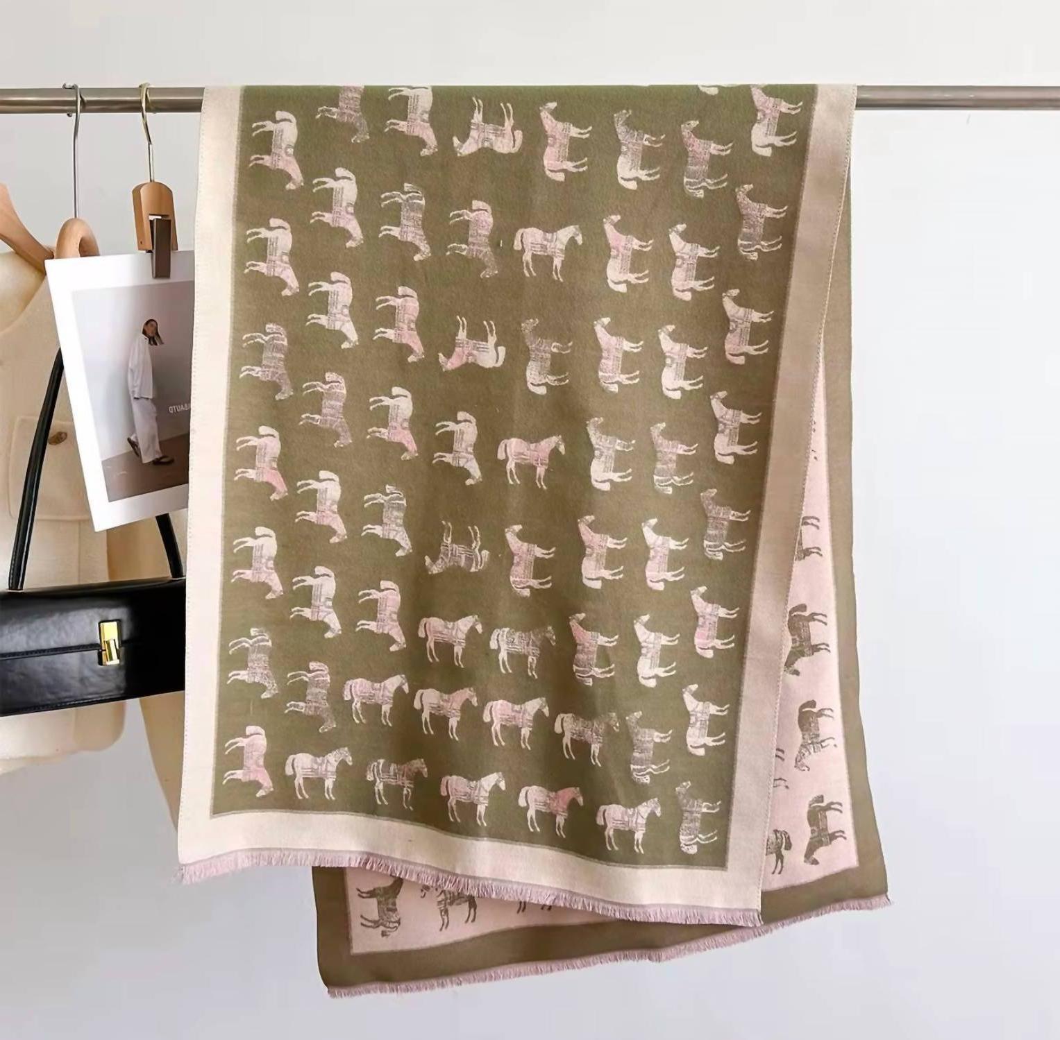 Vanner House Cashmere Blanketed Horse Scarf Size One Size - $85.14