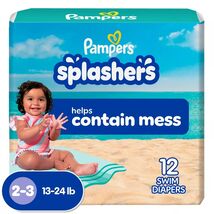 Pampers Splashers Swim Diapers Blue 12 ct Size Small - $4,621.59 Pampers Splashers Swim Diapers Blue 12 ct Size Small - $4,621.59 MXN