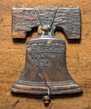 Copper Liberty Bell Figural Pin Medal Pass &amp; Stow Philadelphia, Pennsylv... - $12.20