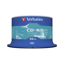 Verbatim CD-R 80 min 52x 700mb - Spindle 50pk - £39.64 GBP
