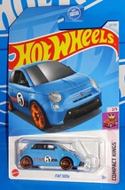 Hot Wheels 2024 Compact Kings Series #22 Fiat 500e Blue w/ J5s - $2.50