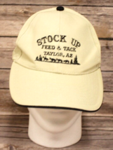 BEIGE STOCK UP FEED &amp; TACK TAYLOR, AZ BASEBALL CAP HAT COBRA ADJUSTABLE ... - $13.95