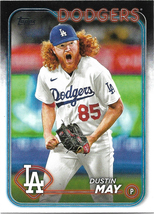 Dustin May 2024 Topps #683 Los Angeles Dodgers Baseball Card - £0.48 GBP