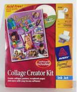 AVERY COLLAGE CREATOR KIT 3556 10 Glossy Sheet Ink Jet Printer Software ... - $219.50 MXN