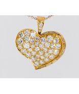 Bulgari Bvlgari 20k Yellow Gold Diamond Heart Pendant - $56,124.24 CAD