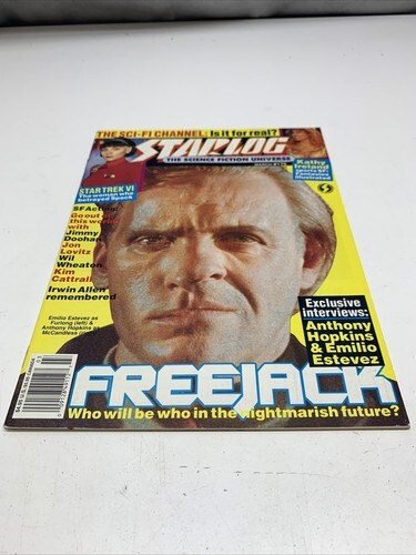 Starlog March 1992 Magazine Anthony Hopkins Emilio Estevez Kathy Ireland KG - $7.91
