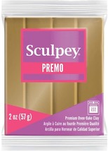 Sculpey Premo Polymer Oven-Bake Clay, Antique Gold, Non Toxic, 2 oz. bar... - $342.24 MXN