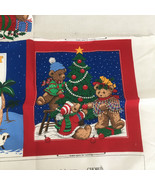 Cut and sew fabric panels Teddy bear Christmas song book fabric craft su... - $27.23 CAD