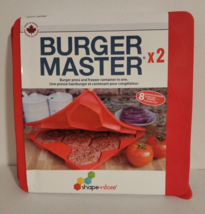New 8 IN 1 Burger Master X 2 Shape/Store Burger Press &amp; Freezer  Quarter Pounder - £14.65 GBP
