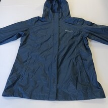 Columbia Omni-Tech RL2436 Women's Blue Full Zip Hoodie Rain Jacket Size Large image 13