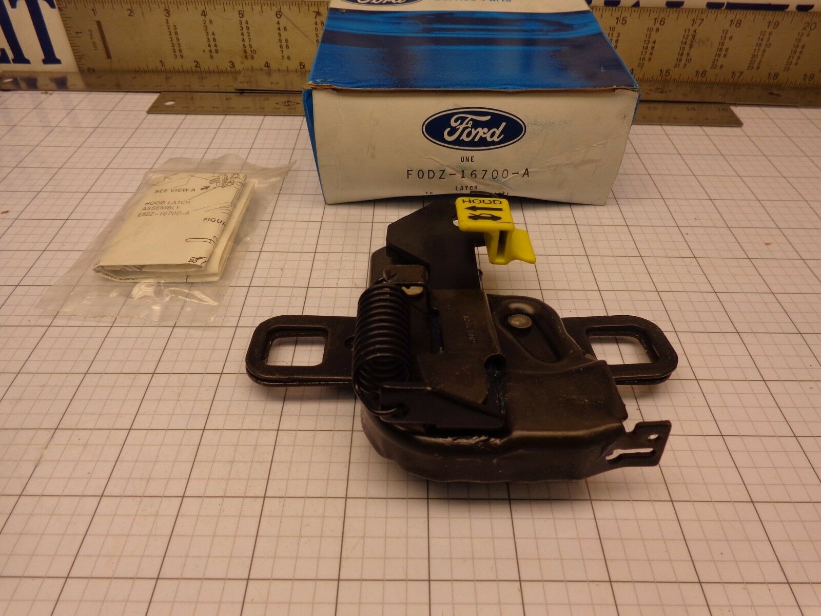 Primary image for FORD F0DZ-16700-A Hood Latch For Many 90 91 Taurus Sable OEM NOS