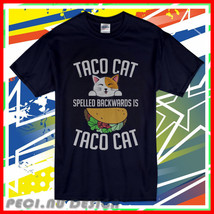 NewTaco Cat Spelled 1 Des 2022 black T-Shirt Usa Size5XL - £17.21 GBP