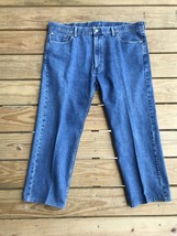 Levis 505 Jeans Mens 42 x 30 Straight Leg Medium Wash Blue Denim 100% Co... - £19.09 GBP