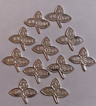 11 Pc 2.1 cm 999 Silver Hindu Religious Lord Shivas Bael Patra Belpatra ... - €43,37 EUR