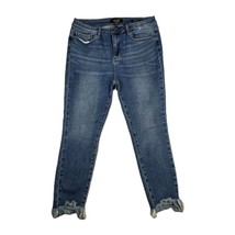 Judy Blue Jeans Womens Size 15/32 Skinny Fit Shark Bite Hem Blue Denim P... - $39.59