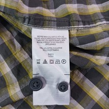 Columbia AM8022 Shirt Men's L Yellow & Gray Pocket Button Down Long Sleeve Shirt image 4