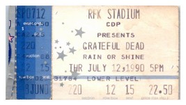 Grateful Dead Konzert Ticket Stumpf Juli 12 1990 Washington Dc - £42.37 GBP