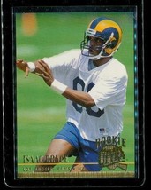 Vintage 1994 Fleer Ultra Rookie Football Trading Card #162 Isaac Bruce Rams - £6.31 GBP