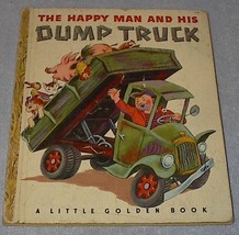  Little Golden Book The Happy Man and His Dump Truck #77 A  Print Tibor Gergely - £19.50 GBP