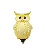 Ceramic Solar Owl Garden Decor Light Up Solar Powered Owl Free Shipping - $17.34