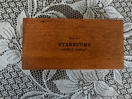 Starbucks Coffee Company Est 1971 Wooden Trinket Box 2006 or Gift Card Holder - £14.27 GBP