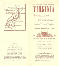 Woodlawn Plantation Vintage Brochure - $5.99