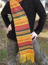 Scarf, shawl made of alpacawool, 51.1 x 8.2 Inches - £37.77 GBP