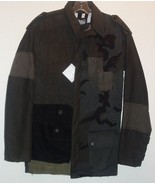 Rolland Berry Colur MILITARY PARKA  Army Camo Patchwork Jacket SZ M USA #1 - $124.50