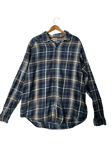 COLUMBIA Mens Shirt Blue Long Sleeve Flannel Button Down Size L - £10.73 GBP
