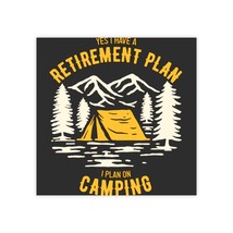 Post-it Note Pads Personalized Sticky Notes Camping Humor Retirement Plan - $16.48+