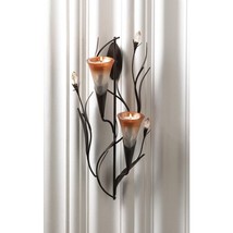 DAWN LILIES CANDLE WALL SCONCE - £28.44 GBP