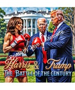 Wall Art   By Jaye J. Metcalfe, Donald Trump and Kamala Harris - £813.29 GBP