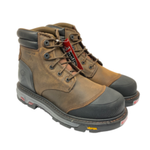 Justin Men&#39;s 6” Warhawk Waterproof Nano Comp. Toe Work Boots Whiskey Size 7EE - £112.83 GBP