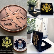 U S Air Force A-10 Thunderbolt Ii (Copper) Challenge Coin With Velvet Case - £19.81 GBP