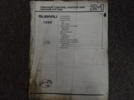 1988 Subaru 1800 Engine Transmission Service Repair Shop Manual OEM Book DAMAGED - $17.95