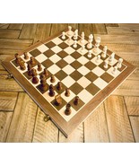 Wooden Foldable Magnetic Chess Set 15&quot; - £243.77 GBP