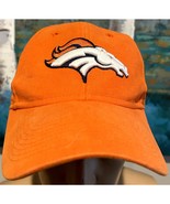 vintage reebok denver broncos orange embroidered hat adjustable NFL - $47.02 CAD