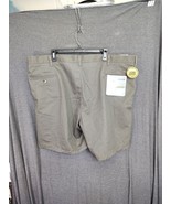 Timber Creek By Wrangler Shorts Mens 46  Perfect Fit Khaki Brown Flat Front - $17.49