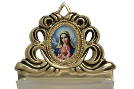Holy Water Font - Optional Picture/The Immaculate Heart of Mary / The Infant Jes - £16.48 GBP