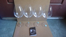 Set / 4 Orrefors Sweden Difference Primeur Wine Glasses Erika Lagerbielke Unused - £149.50 GBP