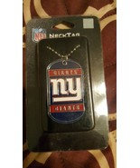 NFL New York Giants Team Logo Neck Tag Necklace with Chain Engraveable - $4.89