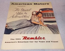 Vintage American Motors 1955 Rambler Automobile Sales Brochure Original - £10.91 GBP