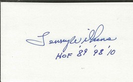 Lenny Wilkens Signed 3x5 Index Card w/ HOF Inscription - £15.78 GBP