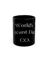 World&#39;s Worst Dad Coffee Mug - Humorous Black Mug, Gifts for Father&#39;s Da... - $372.78 MXN